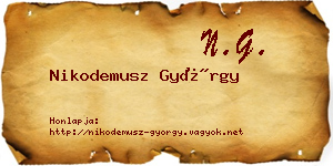 Nikodemusz György névjegykártya